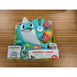 NEW Fisher-Price Linkimals Letters & Learning Narwhal Toy, 18M+